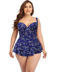 Summervivi-New Sweetheart Neckline Underwire One-Piece Swimsuit