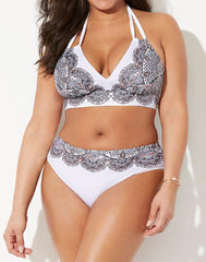 Avenger Sashi White Halter Bikini