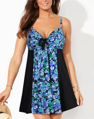 Tie Front One Piece Swimdress