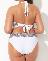 Avenger Sashi White Halter Bikini