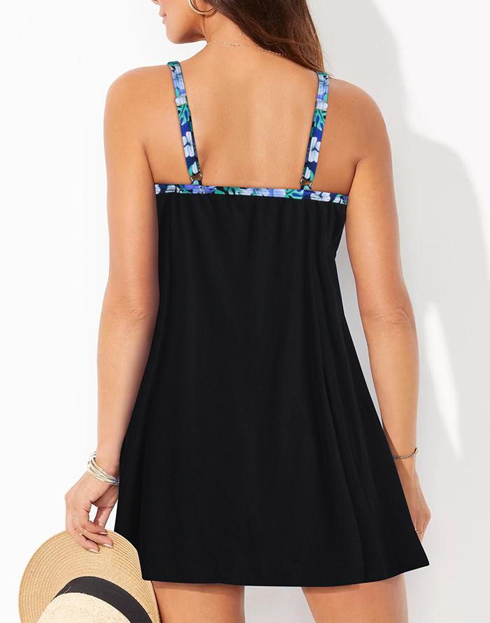 Tie Front One Piece Swimdress