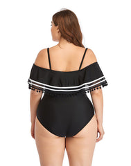 Summervivi-Ruffled Plus Size One-Piece Swimsuit