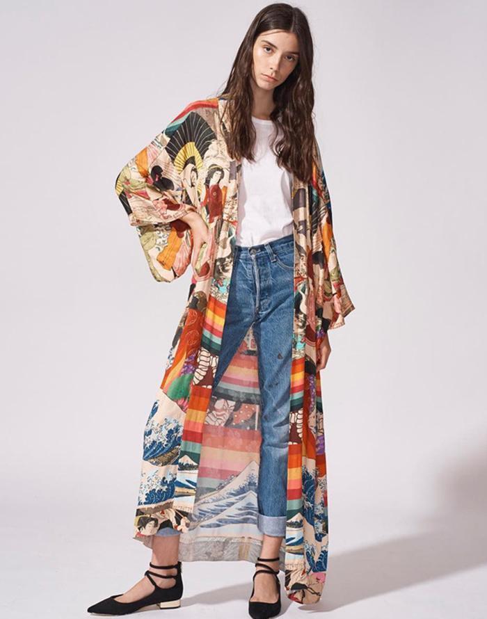 Summervivi - Long Printed Beach Cover Up