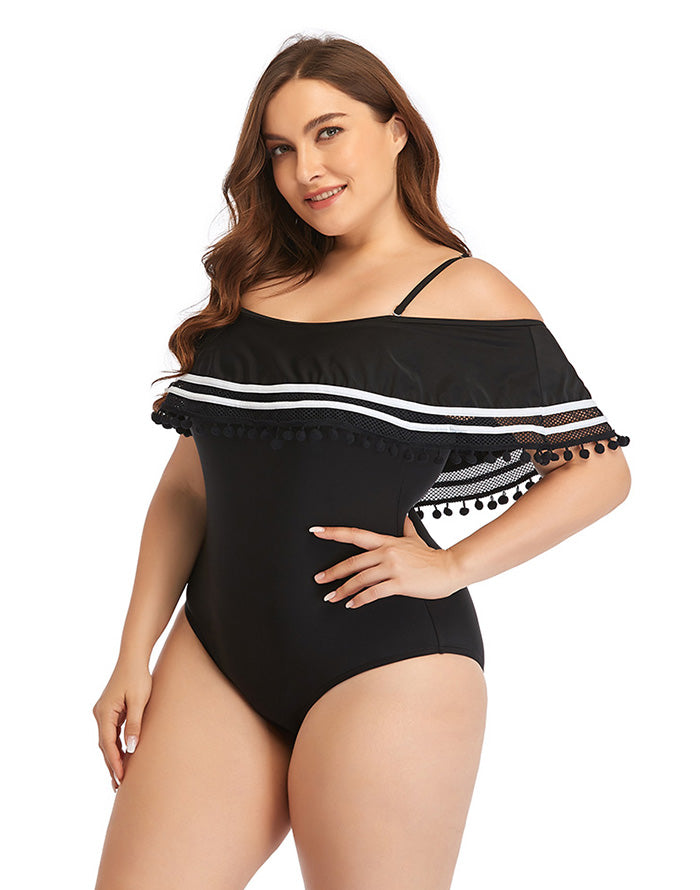 Summervivi-Ruffled Plus Size One-Piece Swimsuit