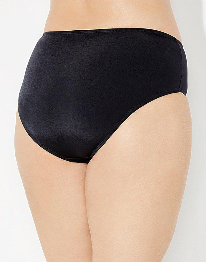 Black Mid Waist Brief