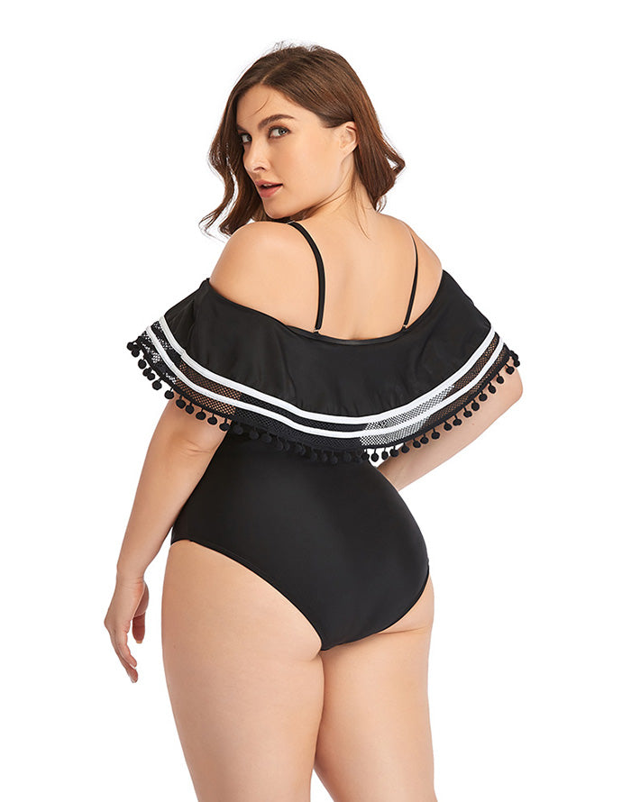 Summervivi-Ruffled Plus Size One-Piece Swimsuit