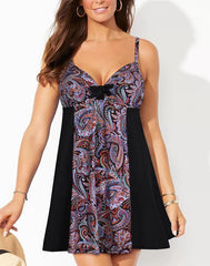 Tie Front One Piece Swimdress