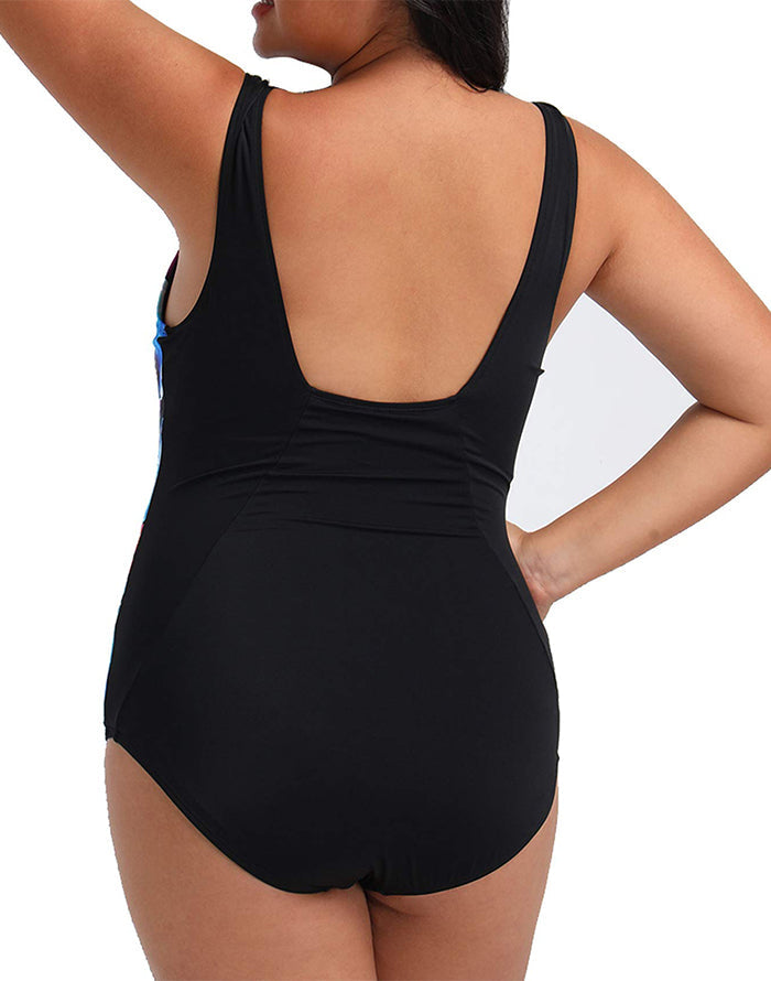 Summervivi-Tank One Piece Swimsuit