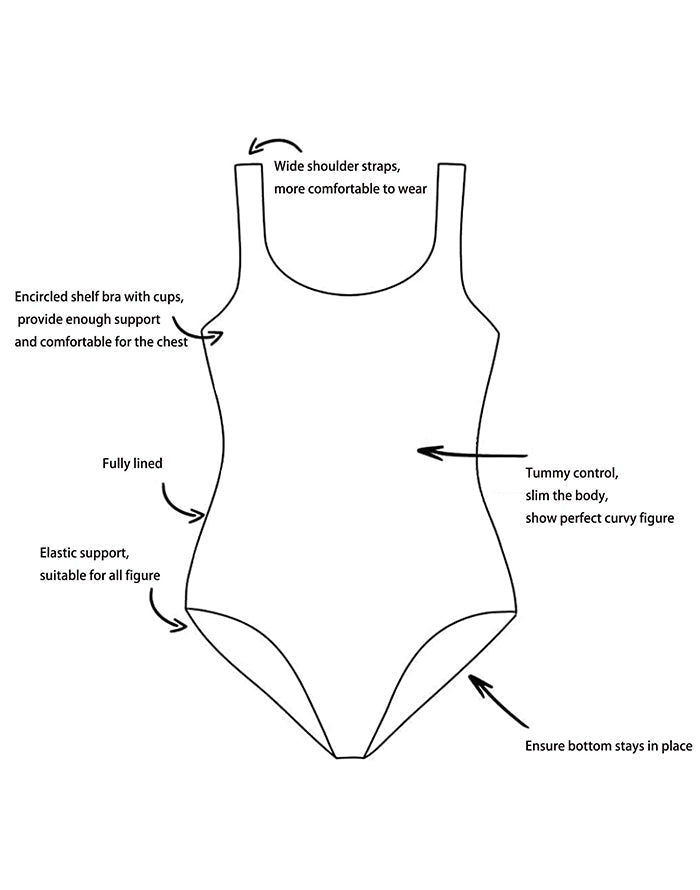 Chlorine Resistant  Xtra Life Shock Square Neck One Piece Swimsuit