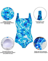 Summervivi  - Tie dye  Xtra Life Shock Square Neck One Piece Swimsuit