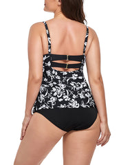 Love Song Faux Flyaway Underwire Tankini Set