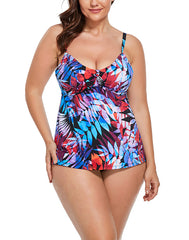 Amelie Cup Sized Tie Front Underwire Tankini Set