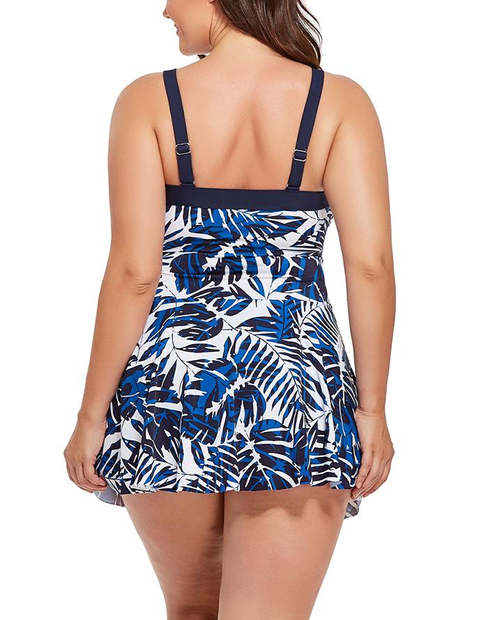 Summervivi Banded One Piece Swim Dress