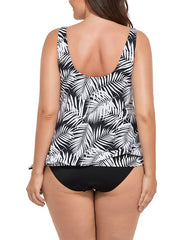 Caribbean Classic Side Tie Blouson Tankini Top