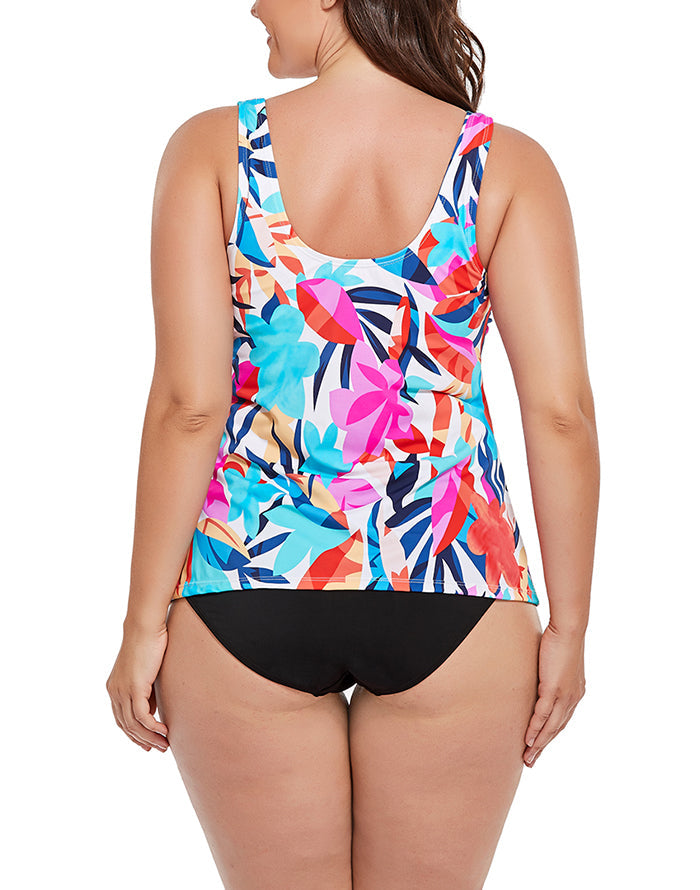 Multi Tropical  Classic Tankini Set