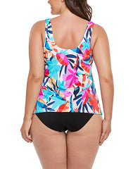 Multi Tropical  Classic Tankini Set