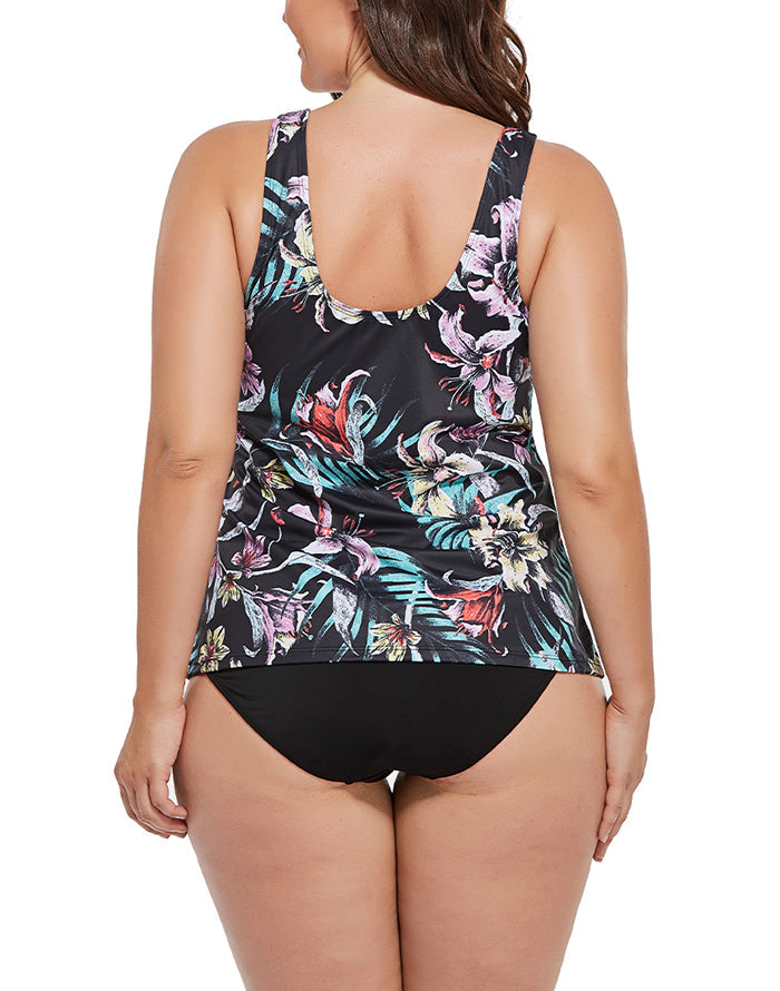 Summervivi Flowers In The Dark Tankini Set