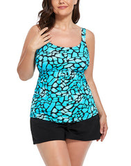 La Quinta Flared Tankini Set With Cargo Short